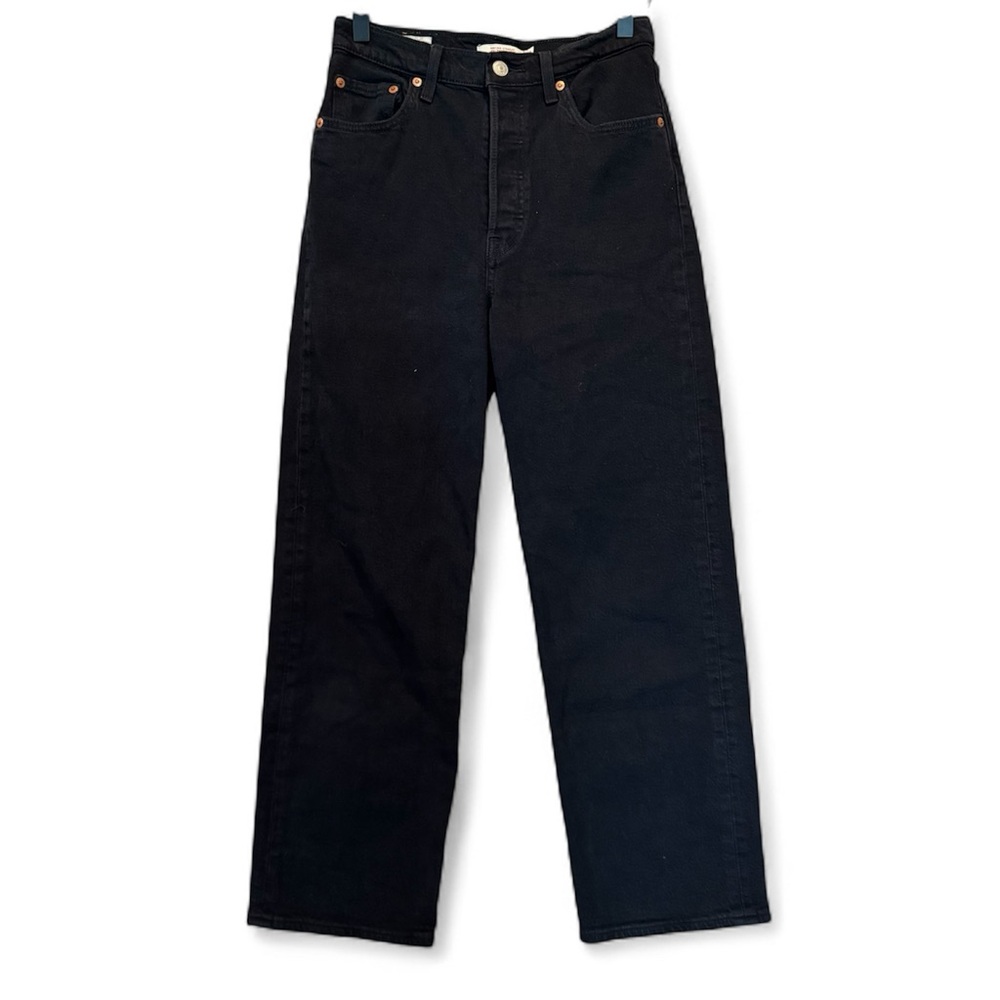Levi’s Premium Ribcage Straight Jeans – Black – Size 26